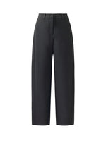 Wool Blend Women Full Length Pants GOELIA