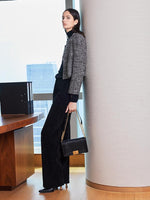 Classic Tweed Cropped Women Jacket GOELIA