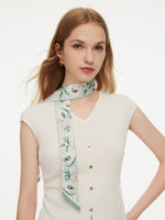[Preview] 14MM Mulberry Silk Floral Print Women Scarf GOELIA