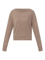 [Preview] 100% Cashmere Boat Neck Women Sweater GOELIA