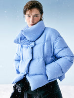Windproof Lightweight Wide Lapel Goose Down Jacket GOELIA
