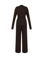 [Preview] Vest & Knit Top & Pants Three-Piece Set With Belt GOELIA