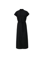 18 Momme Xiang Yun Silk Slit Cheongsam Women Qipao Maxi Dress With Belt GOELIA