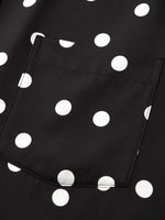 22MM Mulberry Silk Polka Dots H-Line Unisex Shirt GOELIA