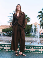100% Linen Loose Fit X-Line Unisex Blazer GOELIA