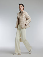 [Preview] Stand Collar Lightweight Women Goose Down Jacket GOELIA