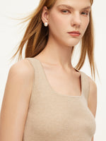 Square Neck Women Knit Tank Top GOELIA
