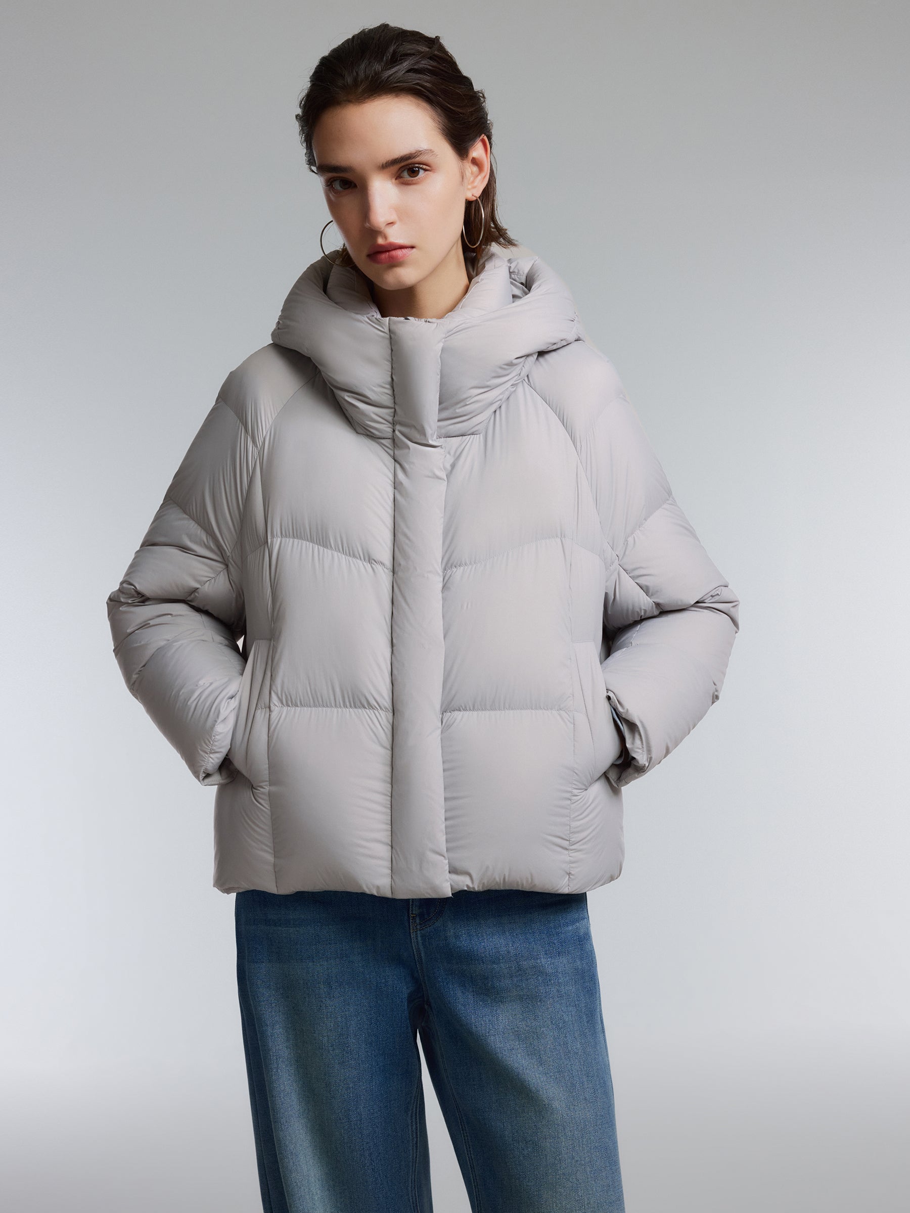 [Preview] Cozy Cloud-Puff Hooded Goose Down Jacket GOELIA