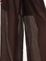 Tencel Linen Blend Women Straight Leg Pants GOELIA