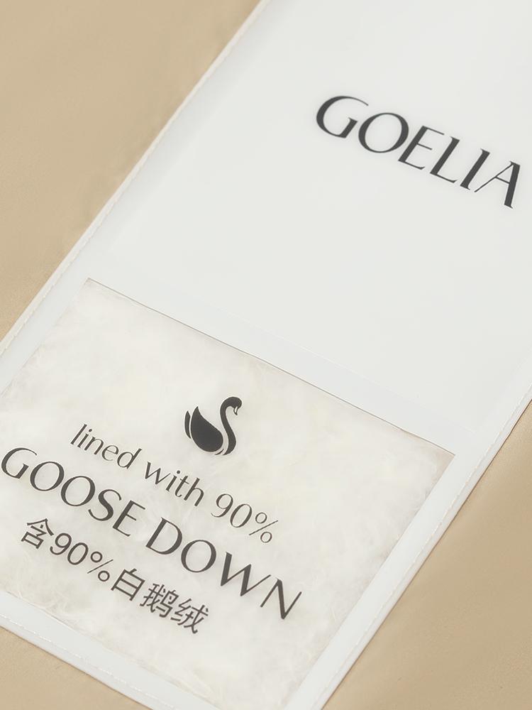 Cocoon Shape Oversized Mid-Length Goose Down Garment GOELIA