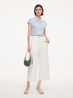 Denim Adjustable Waist Women Ankle-Length Jeans GOELIA