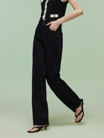 Denim High-waisted Women Column Jeans GOELIA