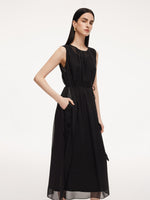 [Preview] 10MM Mulberry Silk Sleeveless Dress And 100% Acetate Sleeveless Dress Two-Piece Set GOELIA