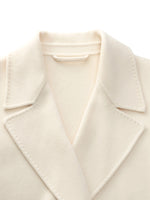 [Preview] Cashmere Wool Blend Tailored Double-Faced Women Coat GOELIA