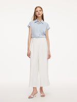 [Preview] 22MM Mulberry Silk Women Shirt With Silk Scarf GOELIA