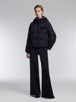 [Preview] Knit-Spliced Hooded Goose Down Jacket GOELIA