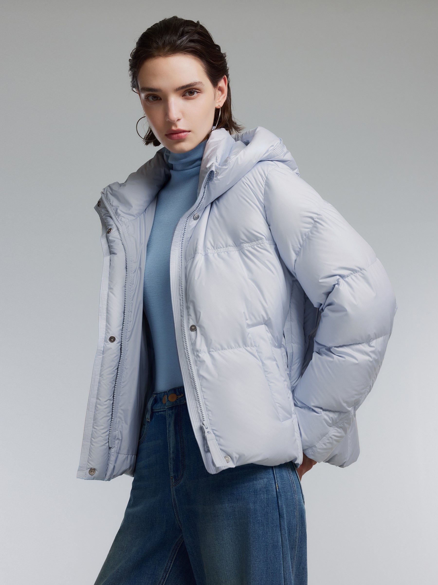 [Preview] Cocoon Hooded Goose Down Jacket GOELIA