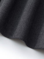 Worsted Wool Blend Notched Collar Women Blazer GOELIA