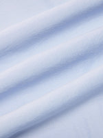 Lyocell Blend Light Blue Ruffle-Detailing Women Tank Top GOELIA