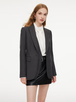 Mock-Layered Slim Fit Women Tailored Blazer GOELIA