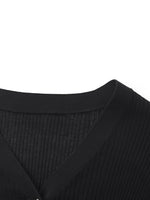 Tencel-Silk Blend Knitted V-Neck Women Cardigan GOELIA