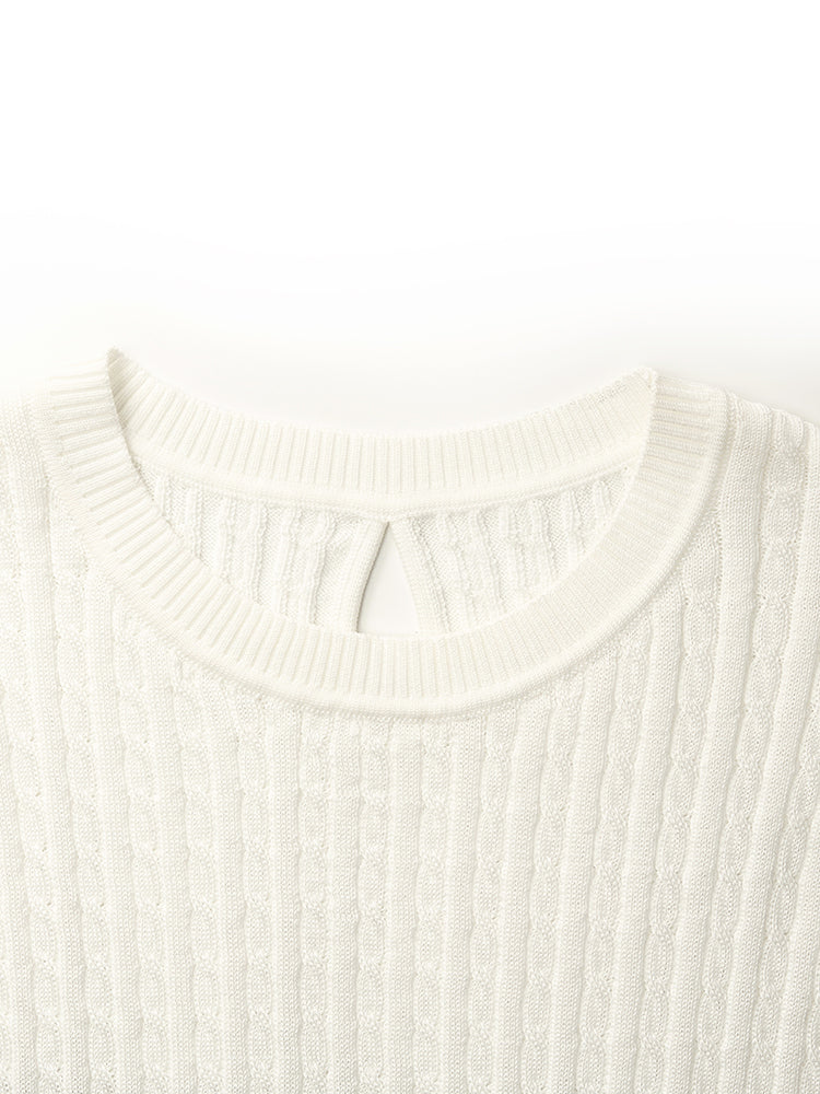BRAY STRIPED DIAMANTE KNIT PULLOVER