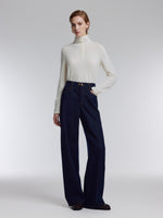[Preview] Denim Fleece Lined Women Curved Jeans GOELIA
