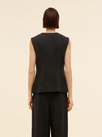 100% Washable Wool Women Button Down Vest GOELIA