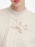 [Preview] Cashmere Wool Double-Faced Women Cropped Coat GOELIA