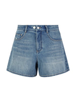 100% Cotton Denim A-Line Women Shorts GOELIA