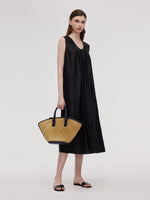 16MM Xiang Yun Silk Women Sleeveless Maxi Dress GOELIA