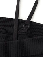 Women Knitted Detachable Spaghetti Strap Midi Dress GOELIA