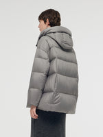 Loose Fit Hooded Goose Down Jacket GOELIA