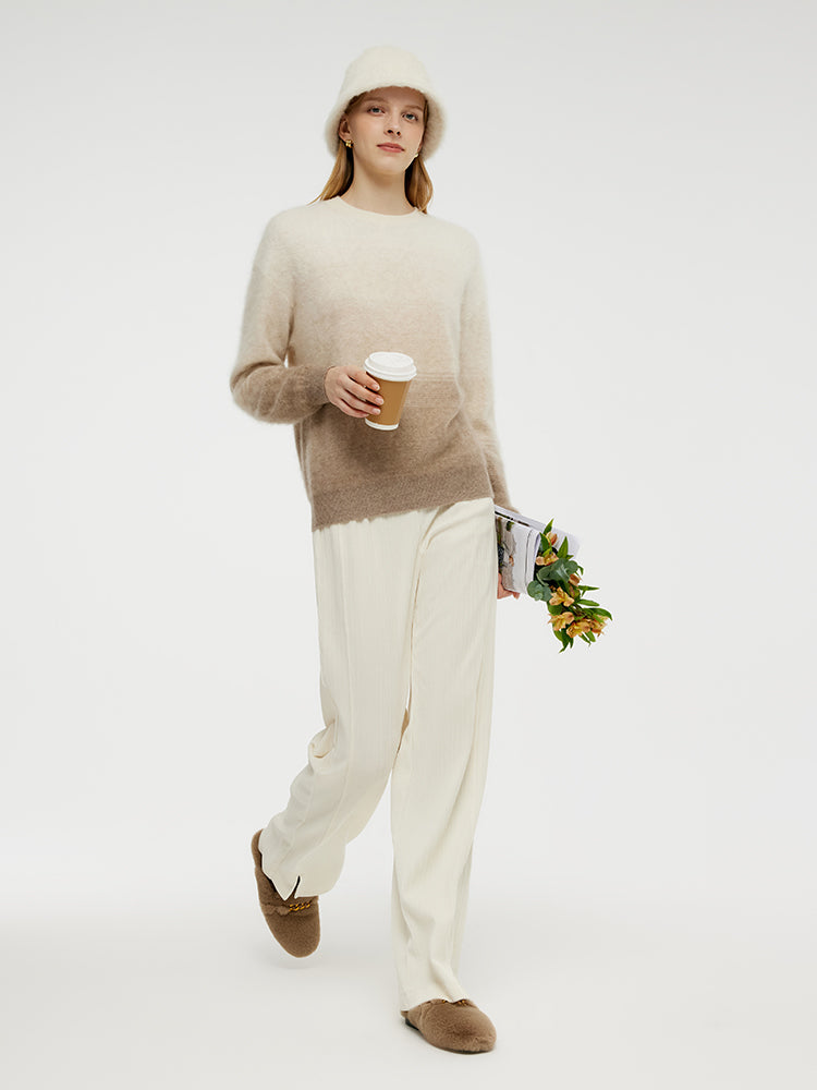グラデーションブラッシュカシミヤニット – GOELIA