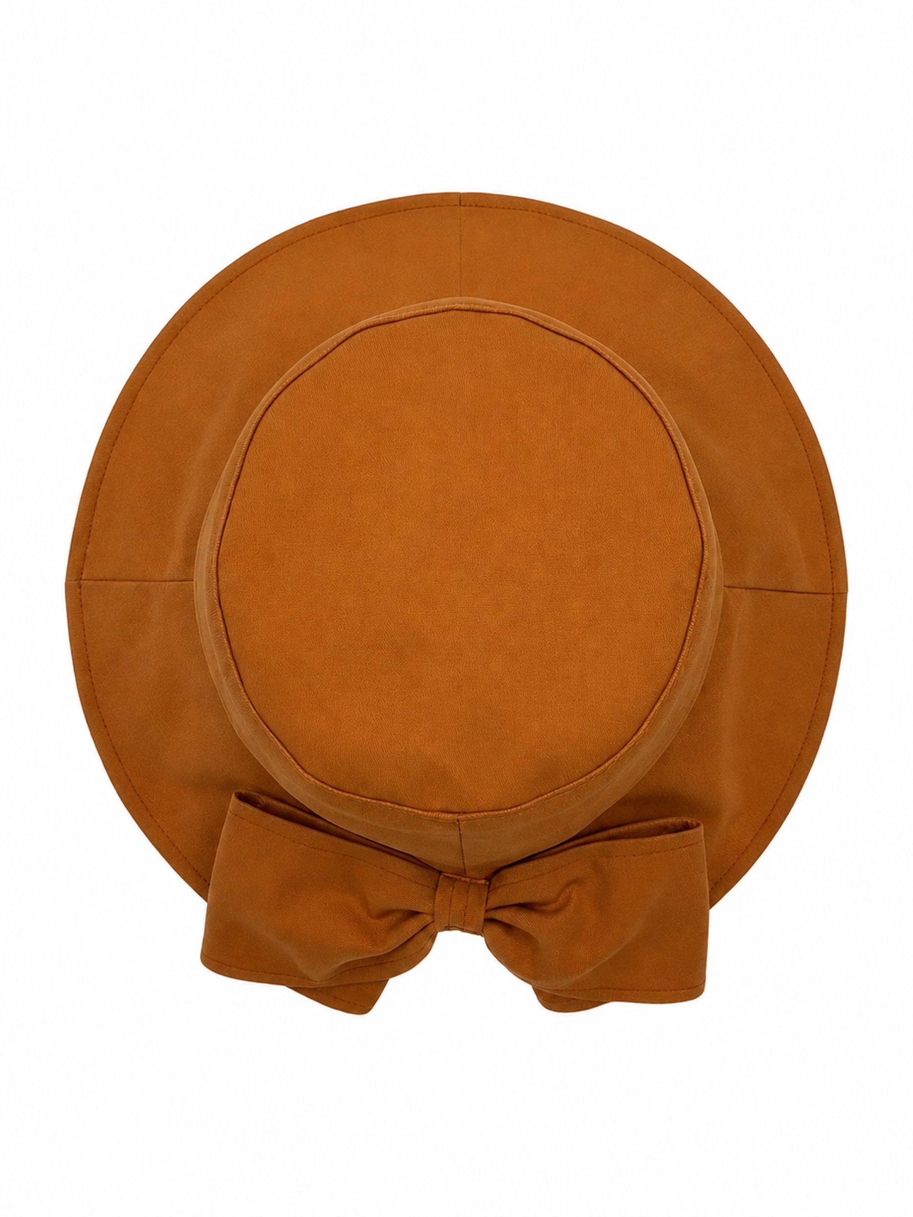 Gold Camel Bowknot Detail Bucket Hat GOELIA