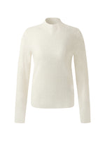 Machine Washable Wool Jacquard Women Knit Top GOELIA