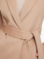 [Preview] Alpaca Wool Blend Double-Faced Women Wrap Overcoat GOELIA
