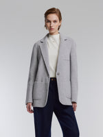 [Preview] Yak Silk Wool Blend Double-Faced Women Blazer GOELIA