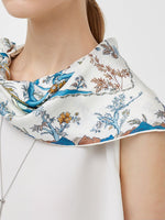 60 Square Printed 14 Momme Mulberry Silk Scarf GOELIA