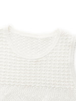 Cotton Openwork Tank Top And Pants Two-Piece Set GOELIA