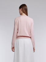 Textured Sheep Embroidered Women Cardigan GOELIA