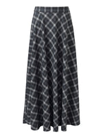 Plaid Women A-Line Skirt With Scrunchie GOELIA