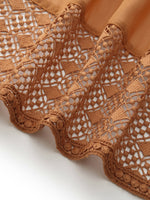 100% Cotton Patchwork Lace Embroidered Women Skirt GOELIA