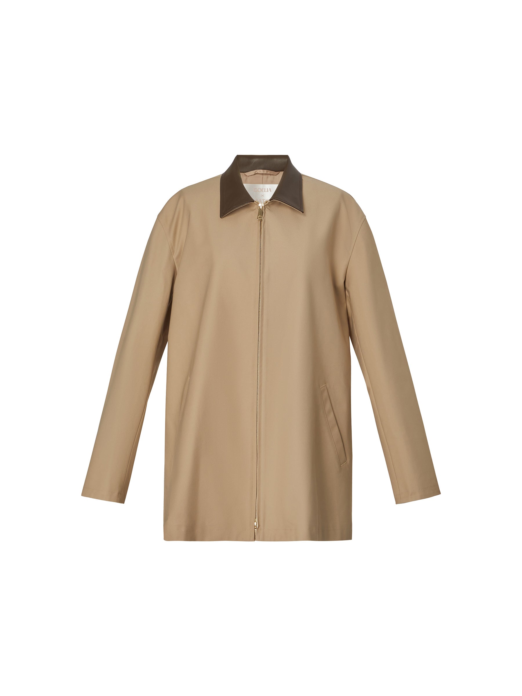 Loose Fit H-Line Zip-Up Unisex Mid-length Jacket GOELIA