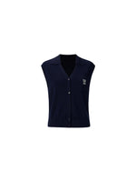 Lyocell Blend V-Neck Women Knit Vest GOELIA
