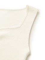 Acetate Knitted Ruched Women Vest GOELIA