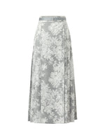 Silver Floral Jacquard Women Mamianqun With Bottomed Skirt GOELIA