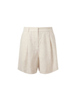 100% Linen Women Pocket Shorts GOELIA