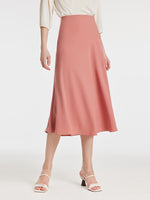 Acetate A-Line High-Waisted Women Half Skirt GOELIA