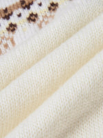 [Preview] Wool Blend Sheep Fair Isle Unisex Sweater GOELIA